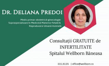 Dr. Deliana Predoi – consultații gratuite de infertilitate în Spitalul Băneasa